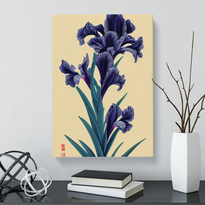 Zylstra Iris Flower Japanese - Wrapped Canvas