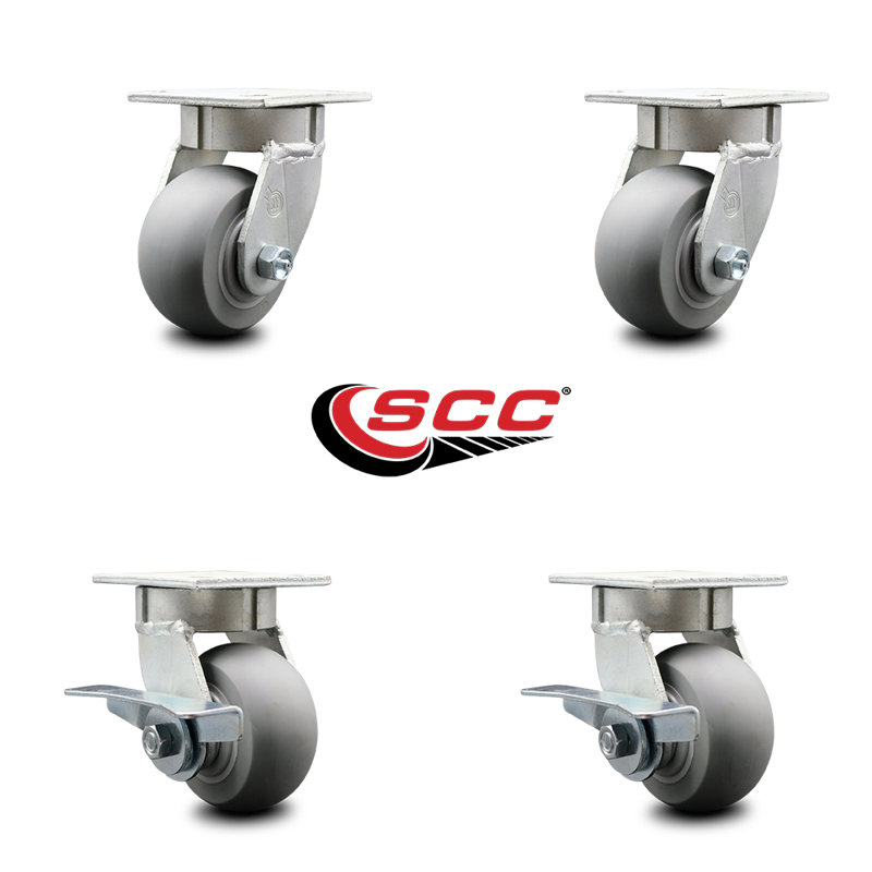 Kingpinle Thermoplastic Swivel Caster