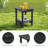 All Weather Adirondack Outdoor HDPE Side Table-1446154730