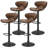 Costway Swivel Upholstered Adjustable Height Counter Stool with Metal Frame-55177137