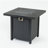28-inch Iron Square Propane Fire Pit Table