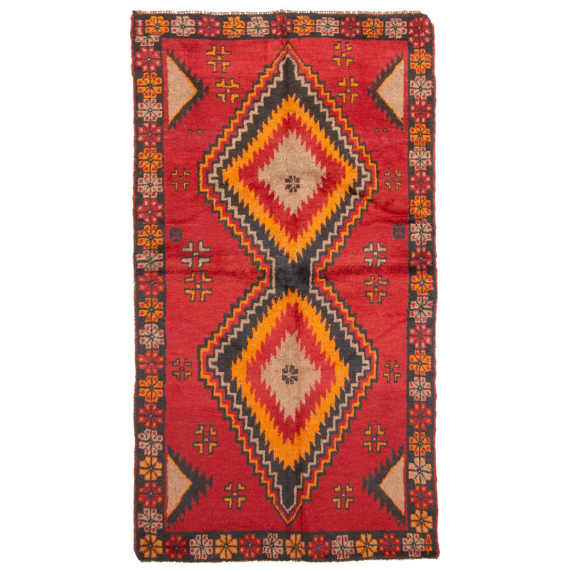 Rizbaft Red Rug 3'7" x 6'4"