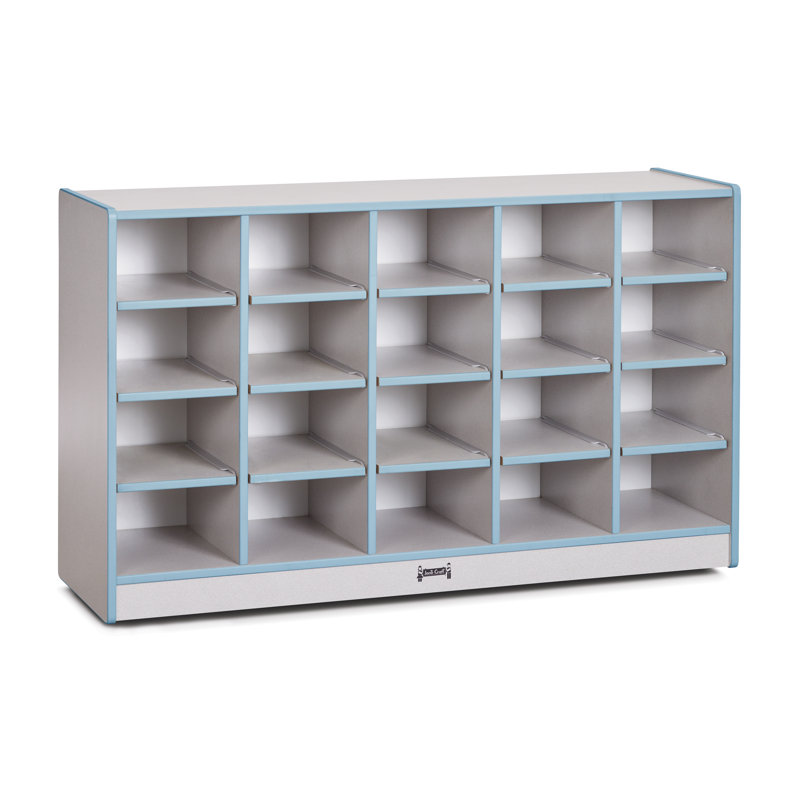 Rangement mobile Rainbow Accents®, H 29,5 po x l 48 po, Bleu côtier, Non