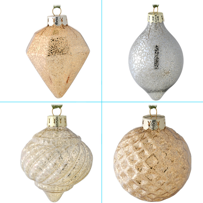 20-Piece Christmas Tree Ornament Set, Yuletide Glam Collection
