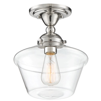 Plafonnier semi-encastré 1 lumière 9 po Lassell