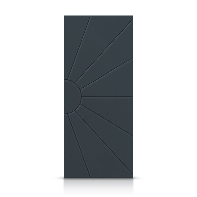 Porte standard à panneaux en bois, Gris anthracite, 30 po x 96 po