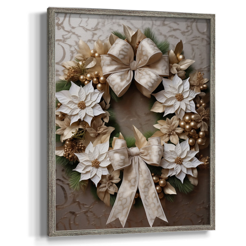 «Christmas Holiday Art DCCI», reproduction d'art encadrée - bois massif, H 11 po x l 9 po