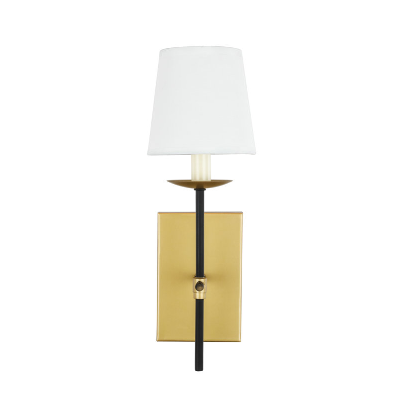 Glaucia 1 - Light Dimmable Wallchiere, Brass/Black