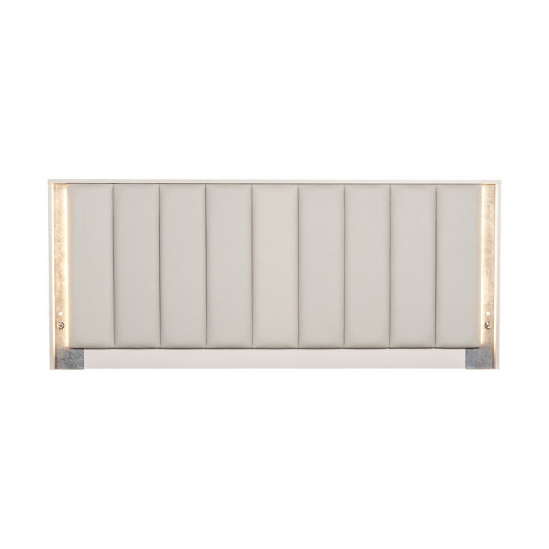Pavira Bed With LED Lights - Stone, King