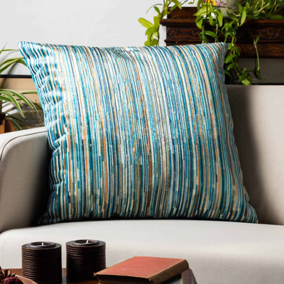 Striped Blue Cushion