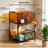 Laser Engraver Enclosure Cabinet with Exhaust Fan 6000RPM for Most Laser Cutter, Storage & Foldable Side Panel, Metal Laser Engraver Cover Tent with Eye Protection