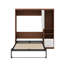 Lit escamotable double pleine grandeur avec armoire-788551563