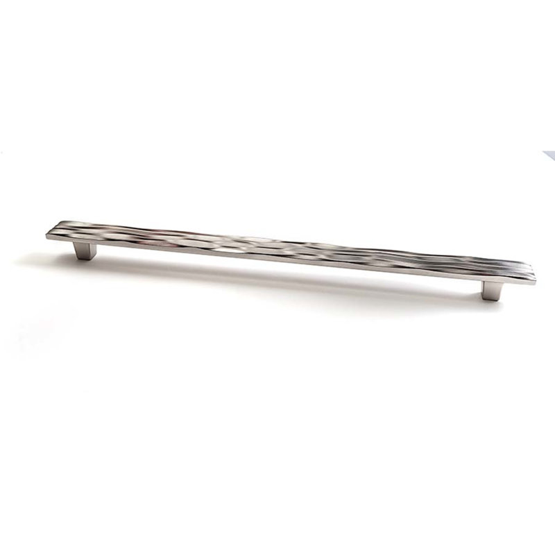 Wave Bar Pull, 14 1/2", Satin Nickel