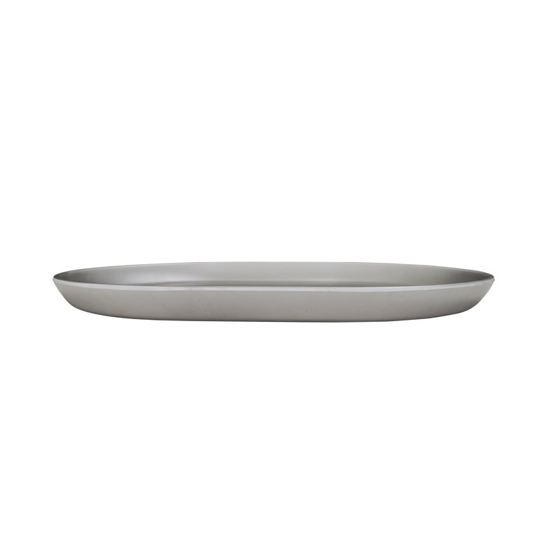 Hudson - Ash Oval Melamine Platter 14" X 11 1/4"