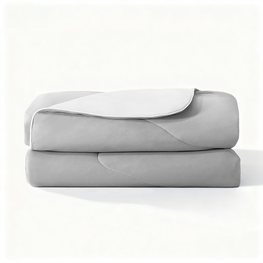 Cooling Comforter, Sorona and Tencel Filling Cold Touch Fabric Cooling Blanket for Night Sweats Hot Sleeper, Double-Sided Cool Design Summer Breathable Comforter Hokku Designs 