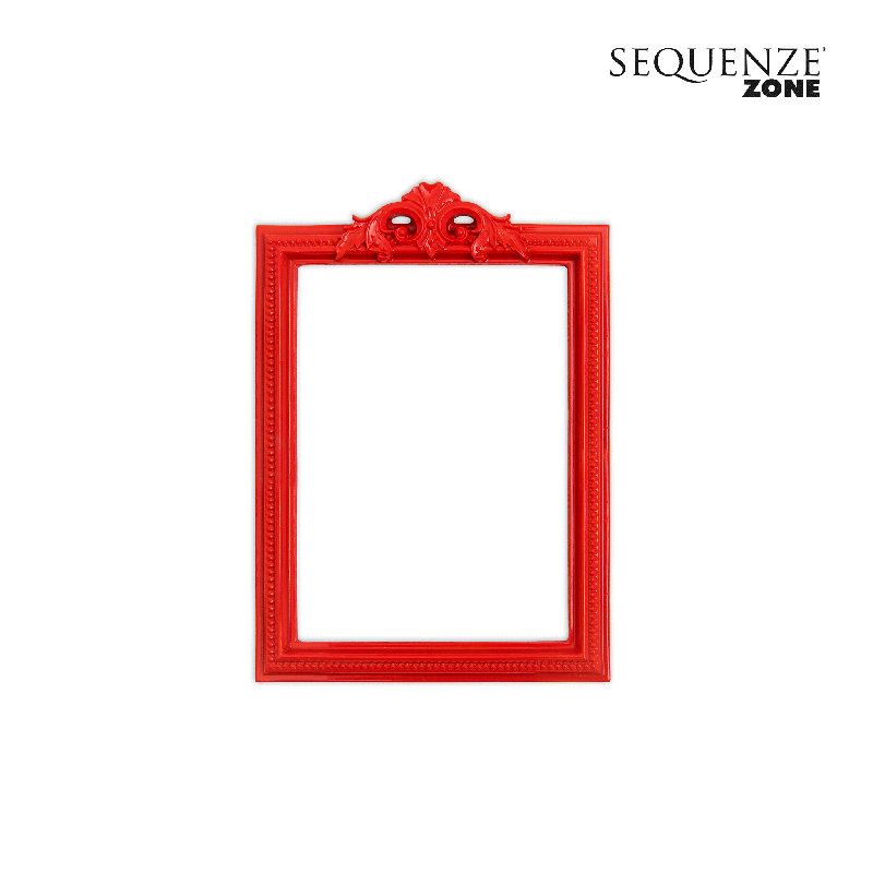 Embossed Picture Frame, Red