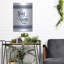 Luxe métal Art «Let's Stay Home» par imperfect Dust