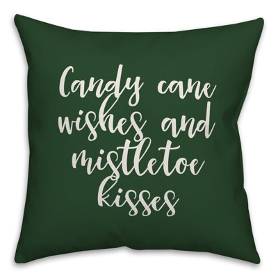 Coussin Candy Cane Kisses and Mistletoe Kisses
