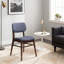 Ensemble de 2 chaises de salle à manger rembourrées de style Mid-Century avec structure en bois, élégantes et confortables-392609970-392609969