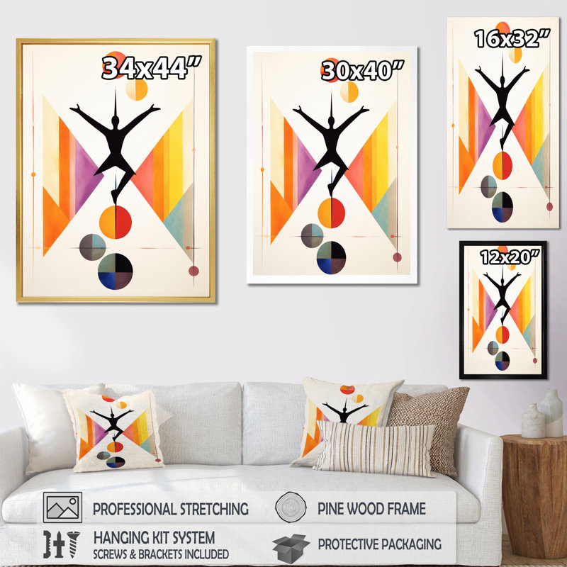 Minimalisme yoga, équilibre intérieur I, H 32 po x l 24 po x P 1 po