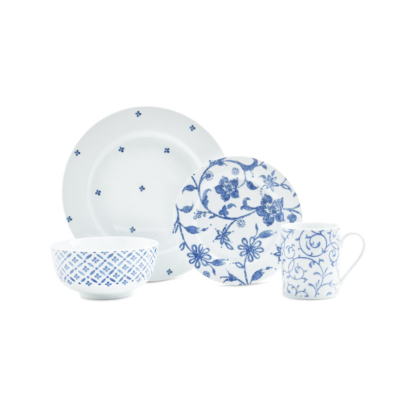 Cranford 16 Piece Dinnerware Set, Service for 4
