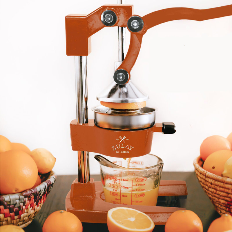 Presse-fruits manuel Zulay Kitchen - Presse-agrumes commercial robuste, Orange