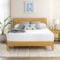 Matelas en mousse viscoélastique imprégnée de gel de 10 po et lit plateforme en bois massif Marvelwood