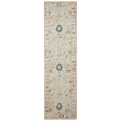 Masten Mist Bloom Wool Hand Knotted Area Rug