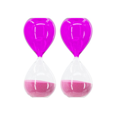 Hourglass Set of 2 3.2"Dia. x 7.9"