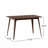 Dining Table Solid Wood Walnut Legs