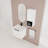 Wall-Mounted Bathroom Vanity With Ceramic Sink