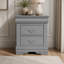 Finition grise avec table de chevet 1pc-352389443
