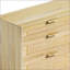 Commode 59 "en rotin avec tiroirs