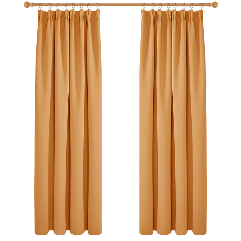 Macias Blackout Curtain Pair, 55cm Width x 260cm Drop