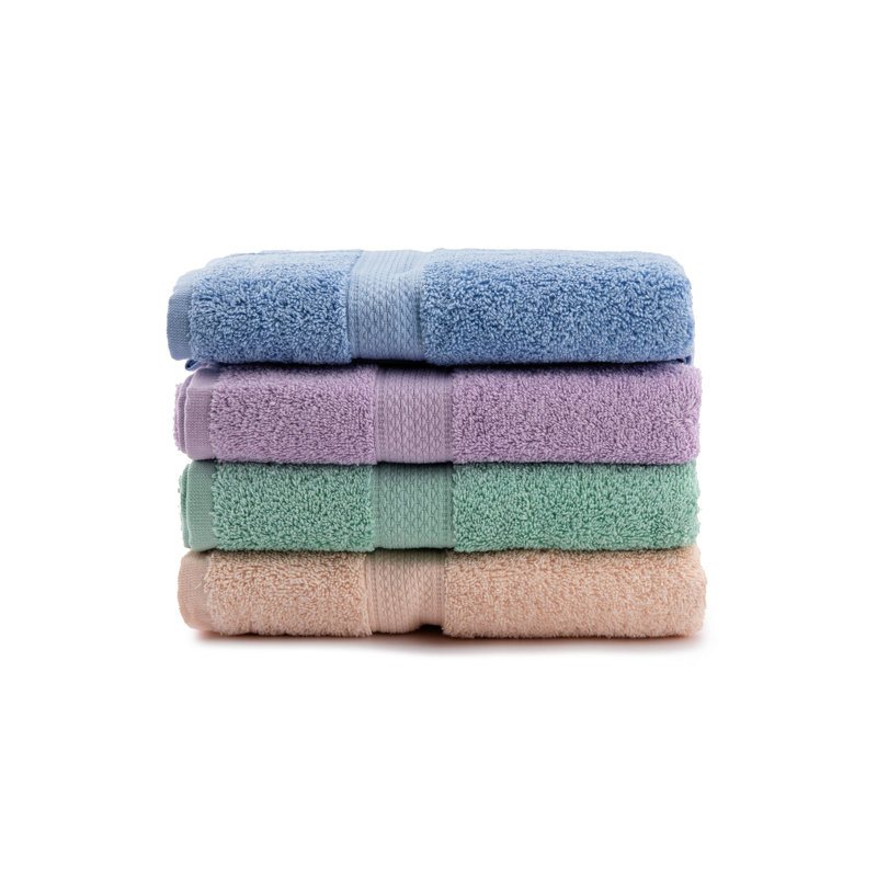 Soft & Absorbent Hand Towel Set (4 Pieces) | 100% Cotton, 500 gr/m² | Dimensions: 19.7 x 39.4 inches | Machine Washable at 104°F | Ideal for Home & Spa Use
