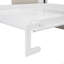 Lit escamotable double pleine grandeur avec coussin, blanc-936386415-936386414