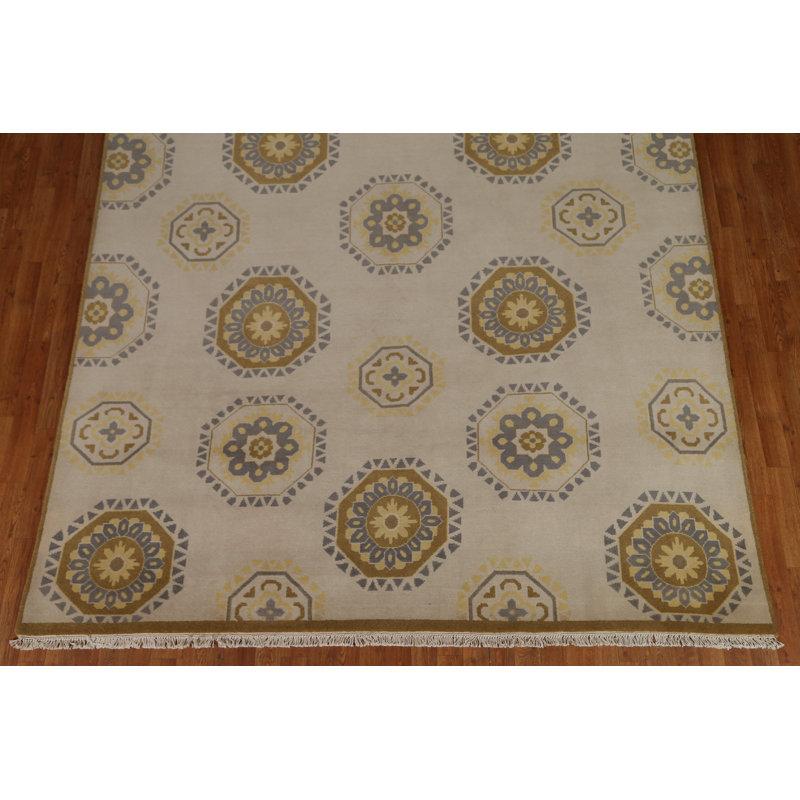 One-of-a-Kind 8'0'' X 10'6'' New Age Wool Area Rug in Beige