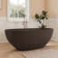 Baignoire profonde autoportante à surface solide de 61 po Fslefay-125475437