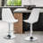 Claudia Adjustable Swivel Bar Stools, Kitchen Counter Height Barstools Dining Chairs with Footrest-498557194
