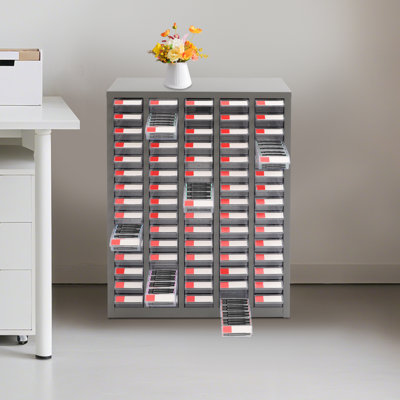 75 Drawers Tool Cabinet Bolt And Nut Tool Storage Box For Garage Office Warehouse
