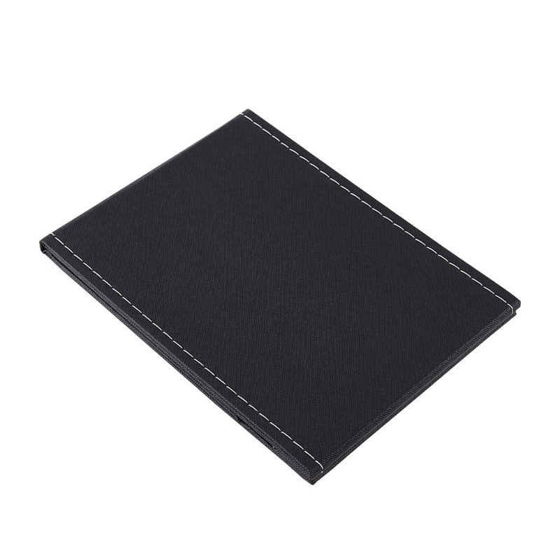 Seaforth Faux Leather Rectangle Freestanding Makeup / Shaving Mirror