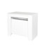 Console extensible, 118,50 po, blanc, pratique pour les salles d'étude, matériaux de bureau multifonctionnels, option d'économie d'espace-285497041