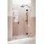 Stellar 46.5 in. x 78 in. Fully Frameless 3 Panel Inline Hinge Shower Door-1113855688