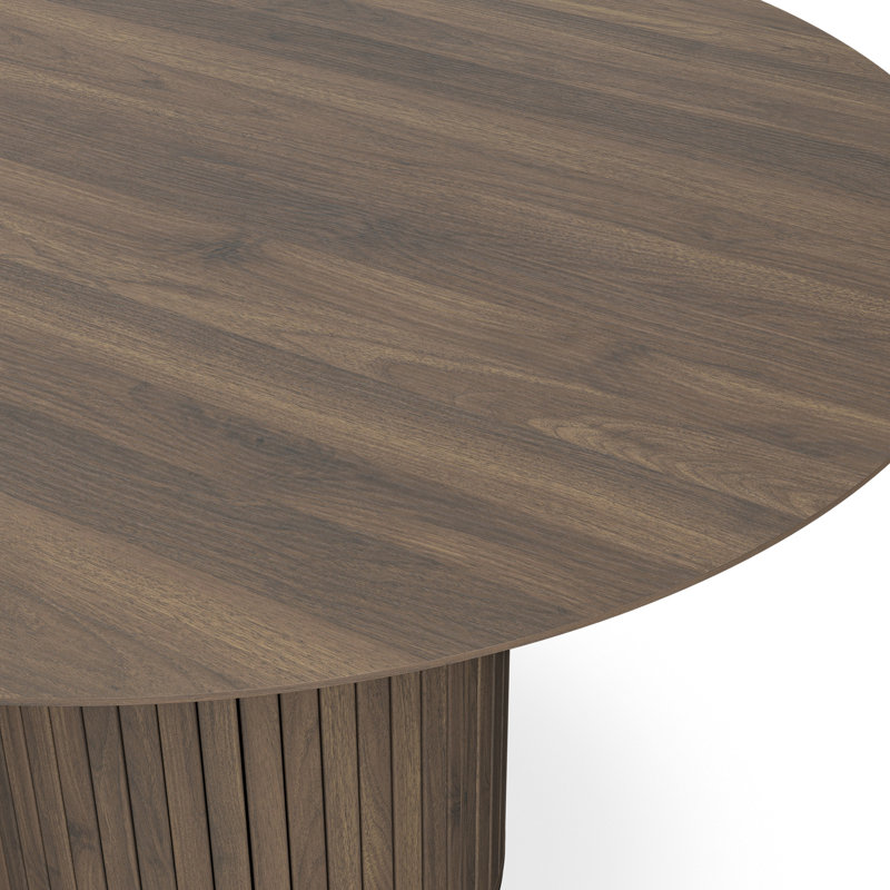 Arlo 120cm Round Dining Table, Walnut