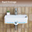 Belfry Bathroom Mandel 26mm L x 38mm W Natural Ceramic Rectangular Sink