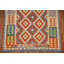 Tapis géométrique en laine Kilim