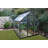 Palram - Canopia Hybrid 6' W X 8' D Greenhouse Walk-In Hobby Polycarbonate Aluminum Frame Greenhouse Kit With Roof Vent - Gray-356792576-314629674