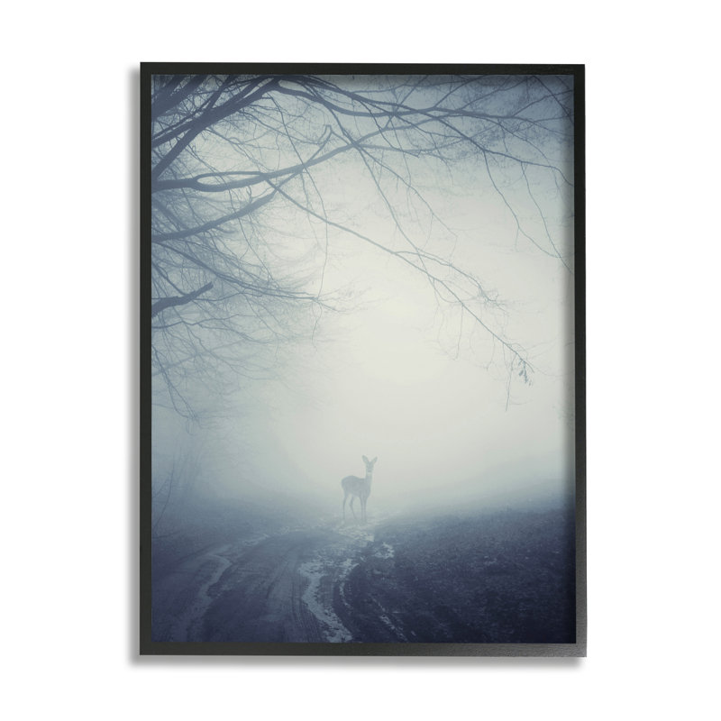 Scène de nuit sereine monochromatique sereine debout par Incado - photographie, H 20 po x l 16 po x P 1,5 po