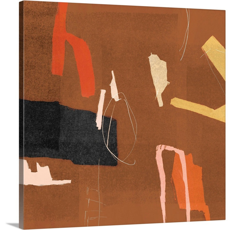 Reproduction d’art sur toile « ultra I cannelle version » par PI studio, Toile tendue, H 16 po x l 16 po x P 1,25 po