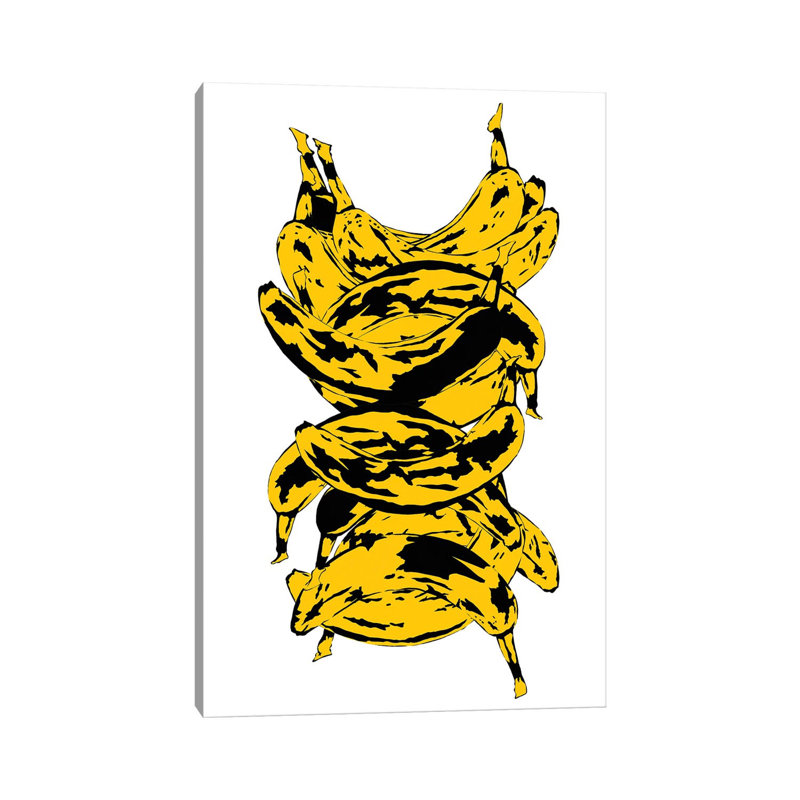 Band Of Bananas by Jaymie Metz - Wrapped Canvas Print, 30.48 cm H x 45.72 cm W